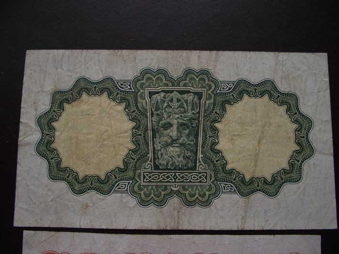 1968 Two Lady Lavery Notes: 10 Shillings & One Pound