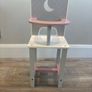 Dolls Wooden Highchair & Doll Image 3