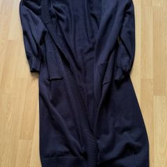 River Island Longline Black Cardigan Size Large