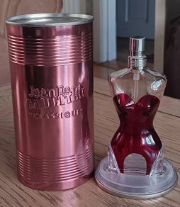 Empty Jean Paul Gaultier Classique 50ml Bottle and Tin