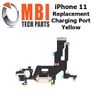 iPhone 11 Replacement Charging Port Dock Connector Flex Cable Mic Yellow Image 2