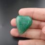 Lot Of 3 Vintage Jade one Fish shape two Green heart Shape Pendants Image 8