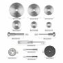 Diamond Cutting Discs for Dremel Rotary Tool 36pcs, HSS Circular Saw Blades 6pcs,Resin Cutting Discs 20pcs,545 Diamond Cutting Wheel 10pcs with 2 Screwdrivers Image 2