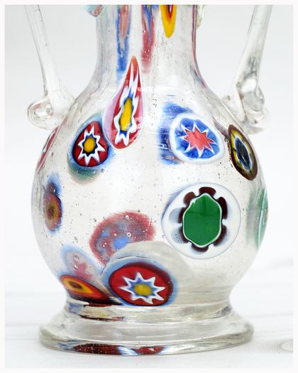 Debeaulieu Millefiori Art Glass Vase Paris