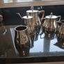 Description full set mid century/moden art deco teaset. Image 4