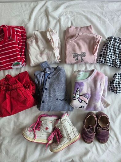 kids clothes and shoes 13 items