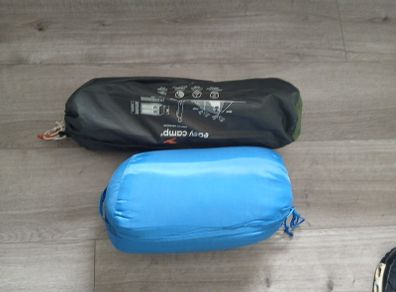 Easy camp 2 man tent and sleeping bag