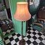 Floorlamp Retro Vintage 20th  Midcentury Floorlamp with pink silk shade Image 9