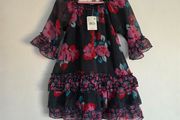 24m, NEW With Tags Pumkin Patch Floral Chiffon Tiered Toddler Dress