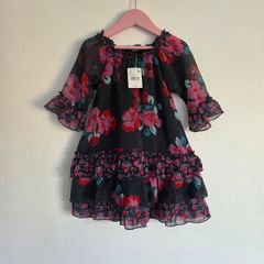 24m, NEW With Tags Pumkin Patch Floral Chiffon Tiered Toddler Dress