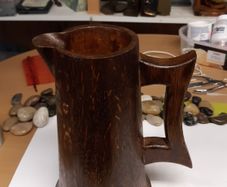 Wooden pitcher jug