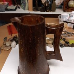 Wooden pitcher jug