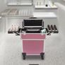 Makeup Trolley Case Cosmetic Case Pink Image 2