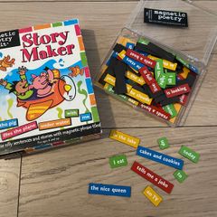 Magnetic poetry kit story maker