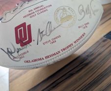 1992 Hesiman Trophy signed football legends