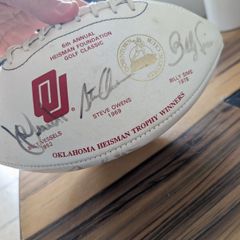 1992 Hesiman Trophy signed football legends