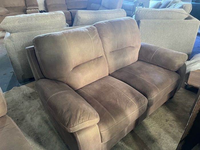 Large Beuge corner recliner sofa + matching 2 seater