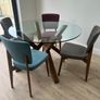 Mid century style dining table and chairs Image 4
