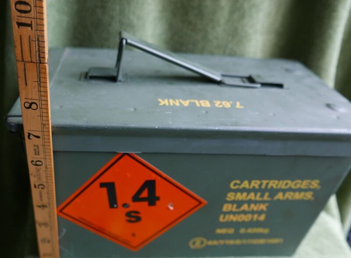 Storage Ammo Box Tin Heavy Duty Military Tool box Army Prepper
