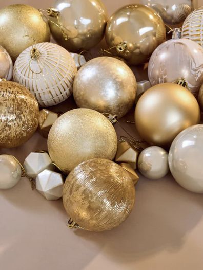 Gold Christmas Baubles
