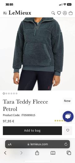 Le Mieux Navy Teddy Fleece