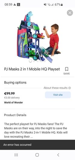 Boxed PJ Masks Mobile HQ 2 in 1