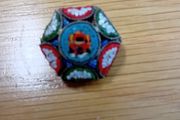 Vintage Italian micro mosaic brooch