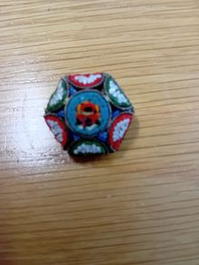 Vintage Italian micro mosaic brooch