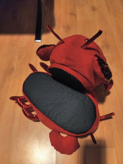 Red Novelty Sequin Slippers