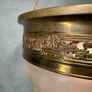 FLASH SALE ! Was 395 Now 320 ! Art Nouveau Brass & Cut Glass Pendant Light Image 5