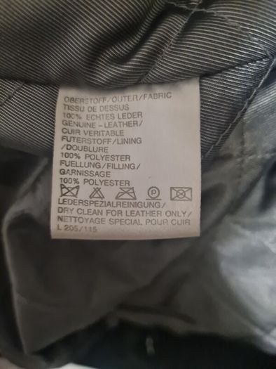 Leather coat jacket XXL