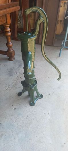 Antique  Garden water pump and Stand By Deville its a no 34 Working French Nice conditions