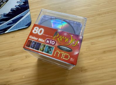 Sealed Pack of 10 New PrimeDisc 80 minidiscs