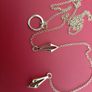 New 10kt gold pendant and chain Image 9
