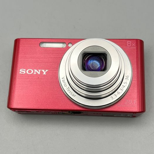Sony DSC-W830 20.1MP Digital Camera Red - Full Kit