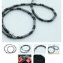 Hematite stones Men necklace 47cm Black men's necklaces Unisex Image 3