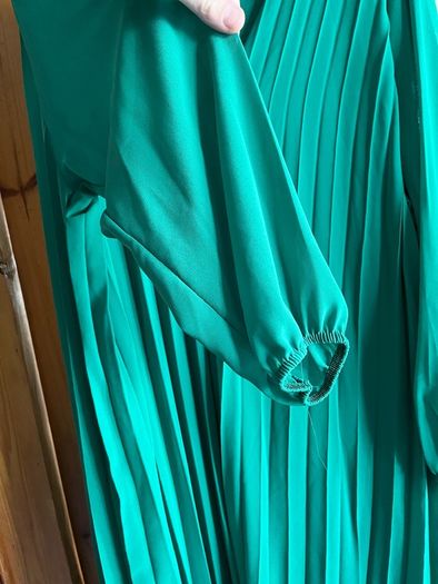 long dress pleated