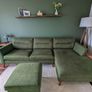 Green Corner Suite Couch with Footstool Image 3