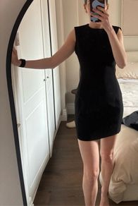 Zara black sleeveless mini dress size XS