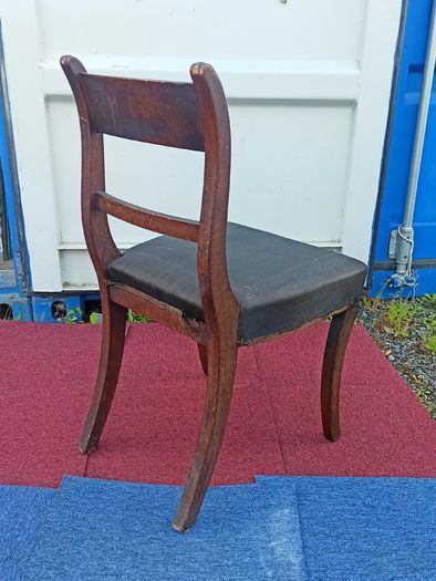 19th-century Regency period oak dining chair