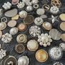 Mixed Random Imperfect Decorative Rhinestone, Pearl & Metal Craft Buttons Image 3