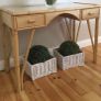 Beautiful Cane Console Table With 2 Drawers Image 6