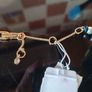 Karl Lagerfeld asymmetrical necklace and bracelet set Image 9