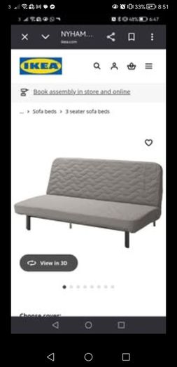 IKEA NYHAMN 3 seater sofabed