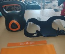 Gym equipment set