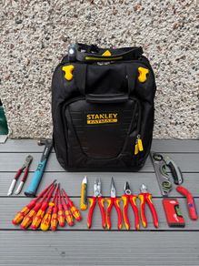 Electrician tool bag and tools