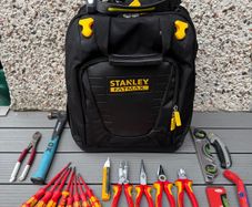 Electrician tool bag and tools