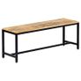 Dining Bench 120 cm Solid Rough Mango Wood Image 7