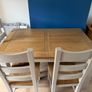 extendable dining table & 4 chairs Image 2