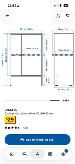 Ikea Baggebo Cabinet With Door